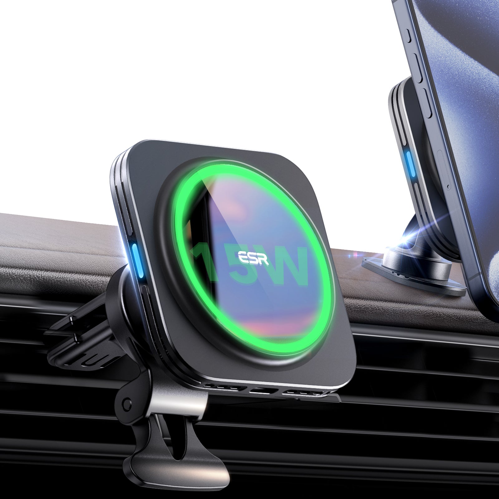 ESR Qi2 Magnetic Wireless Car Charger (HaloLock)