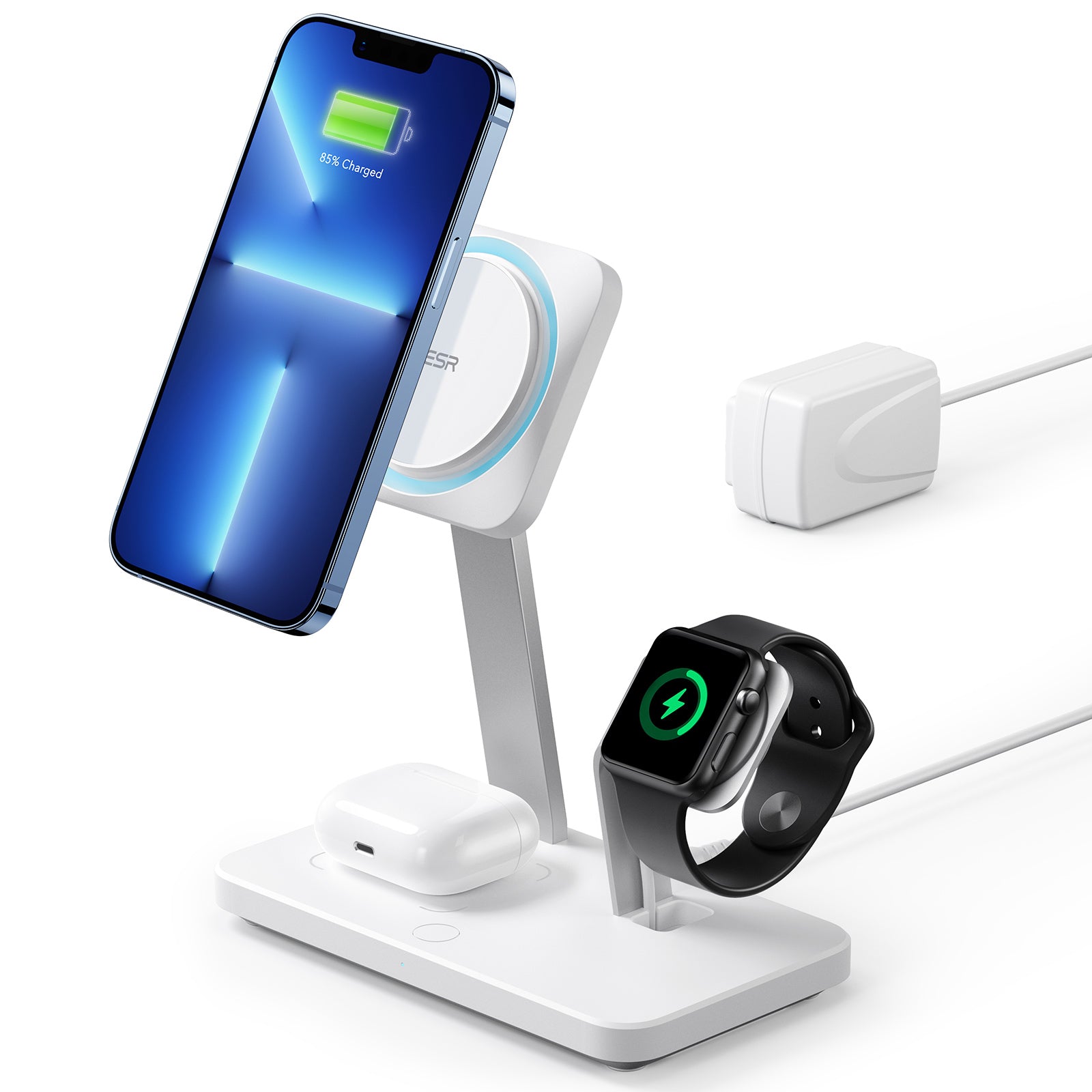 ESR HaloLock 3-in-1 Wireless Charger with CryoBoost