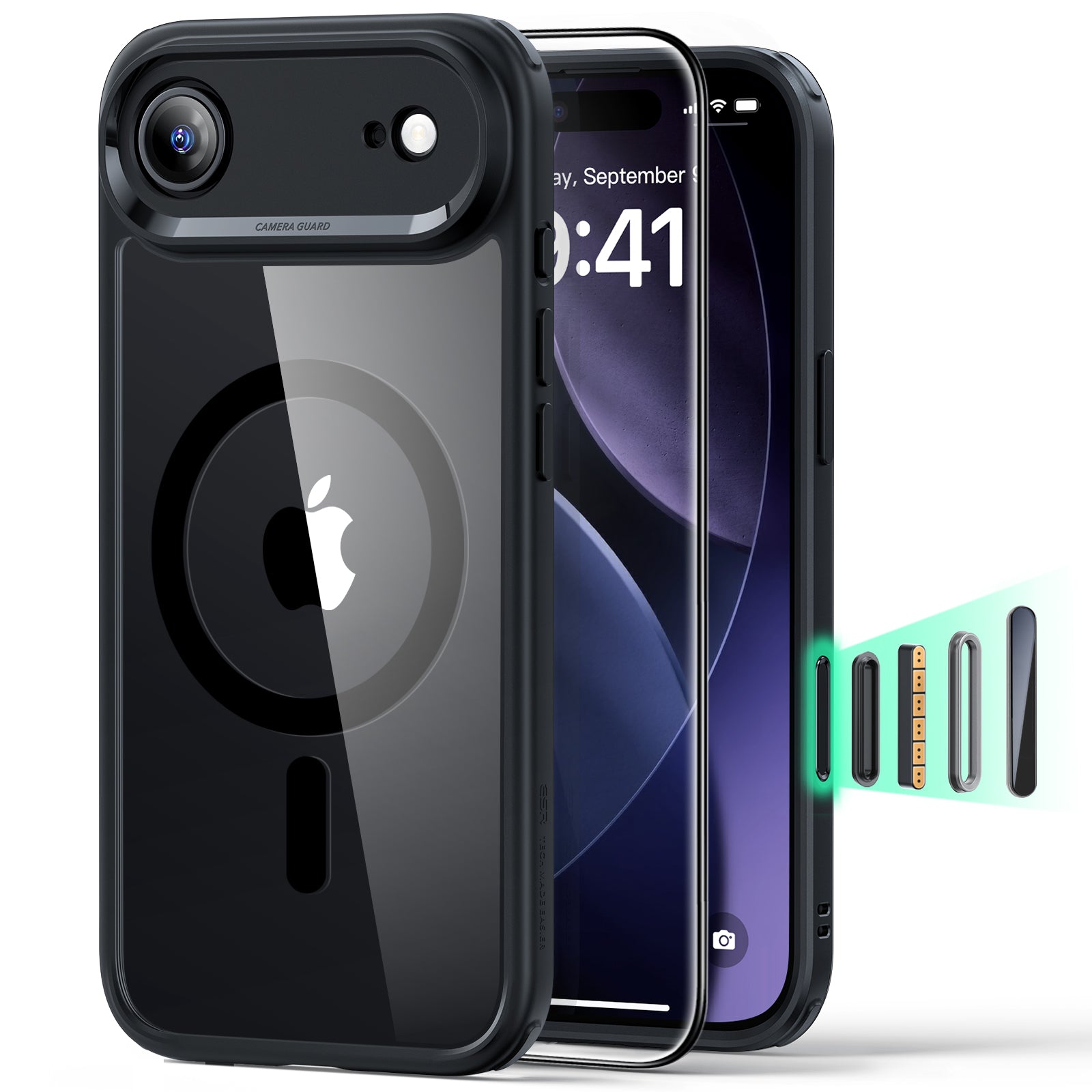 ESR Classic Hybrid Magnetic Case with Screen Protector Set for iPhone 17 Air