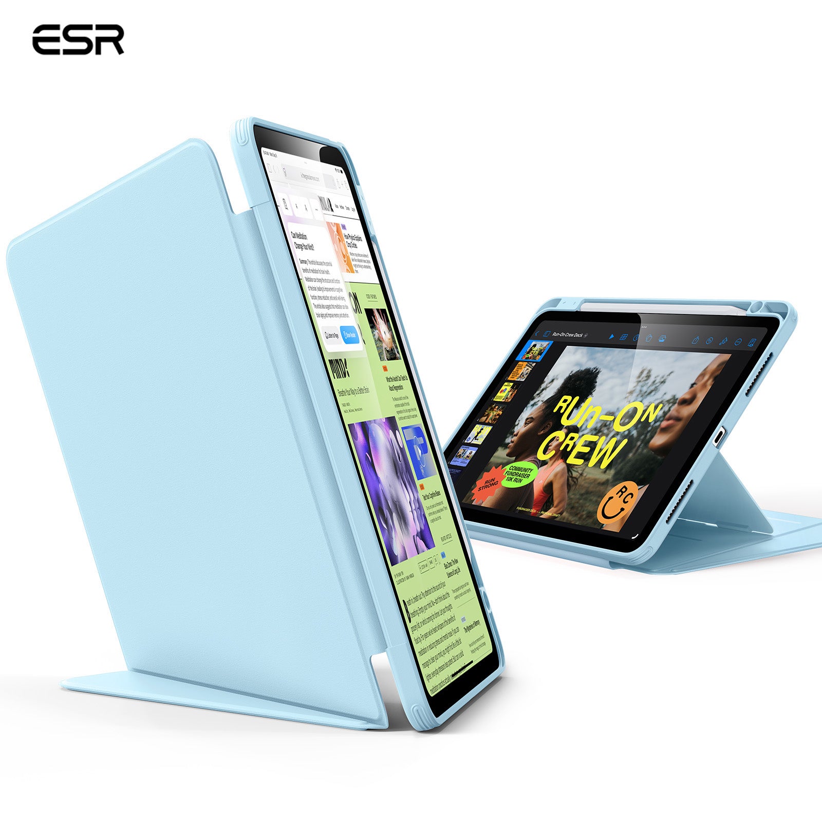 ESR Flip Hybrid Case with Pencil Holder for iPad Air 11
