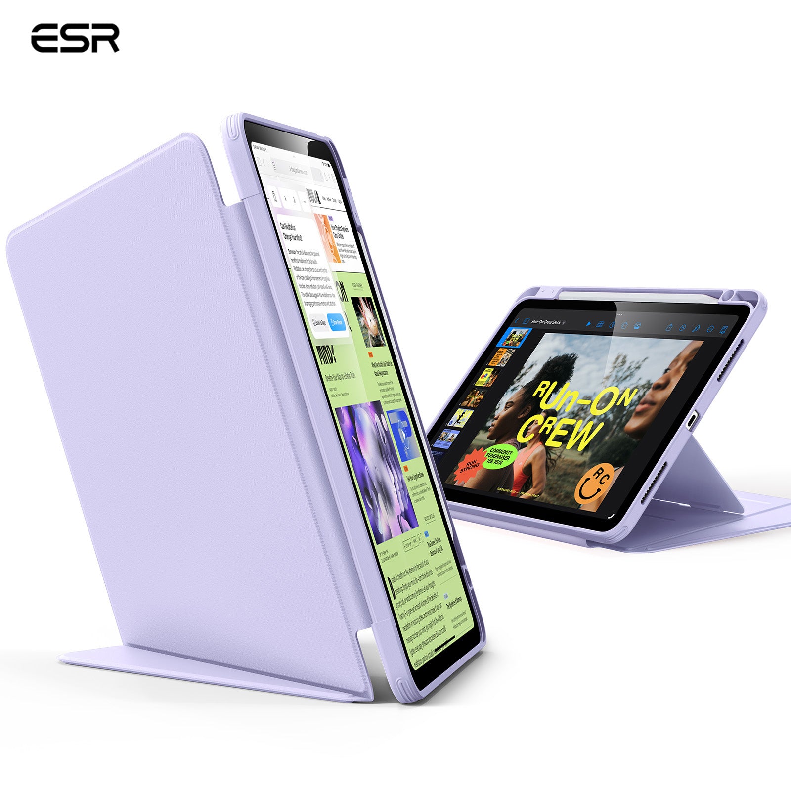 ESR Flip Hybrid Case with Pencil Holder for iPad Air 11
