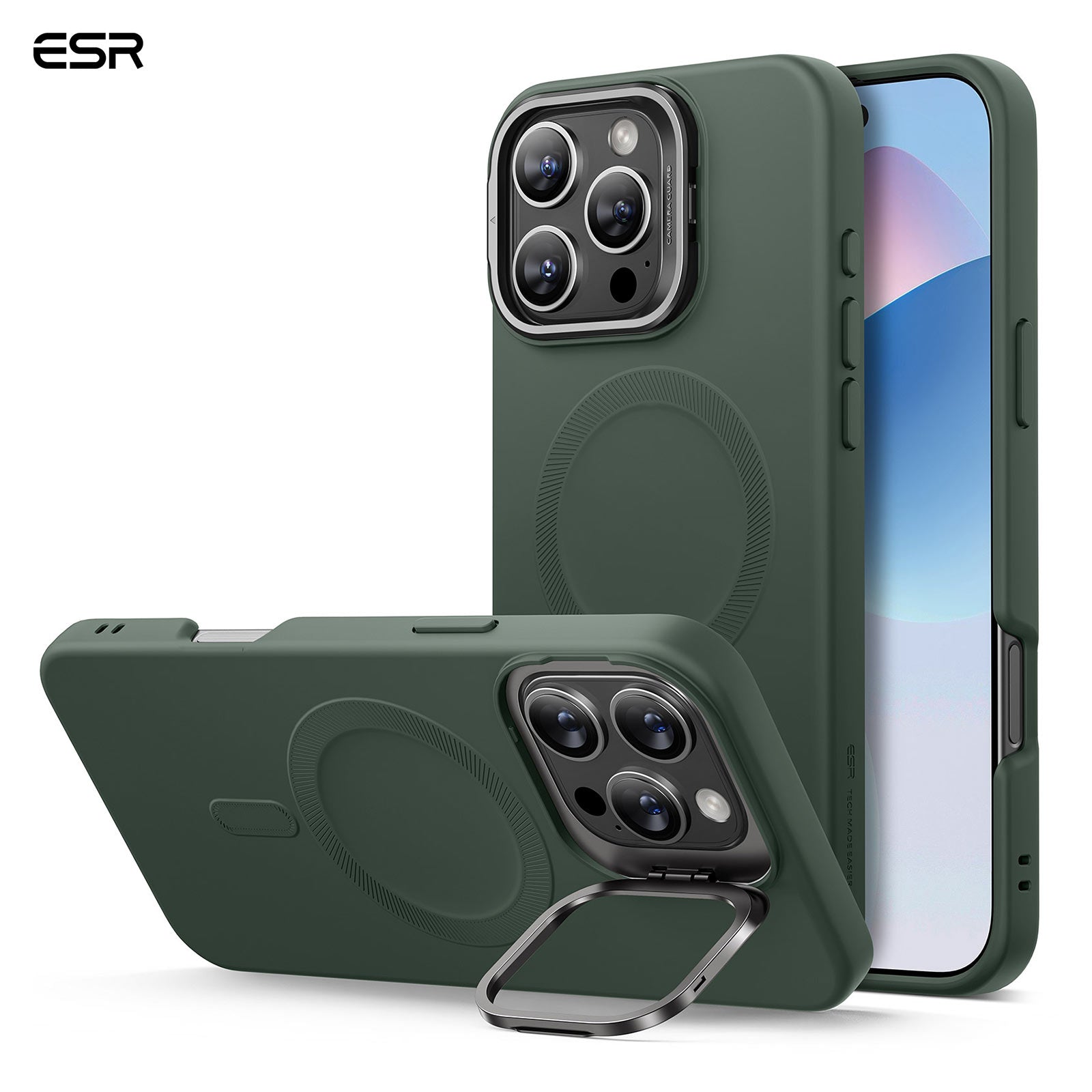 ESR Cloud Soft Case with Stash Stand for iPhone 16 Pro Max