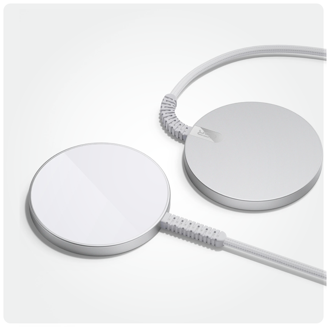 ESR HaloLock Mini Wireless USB Type-C Charger for iPhone MagSafe Snap on Wireless Charger (5ft)