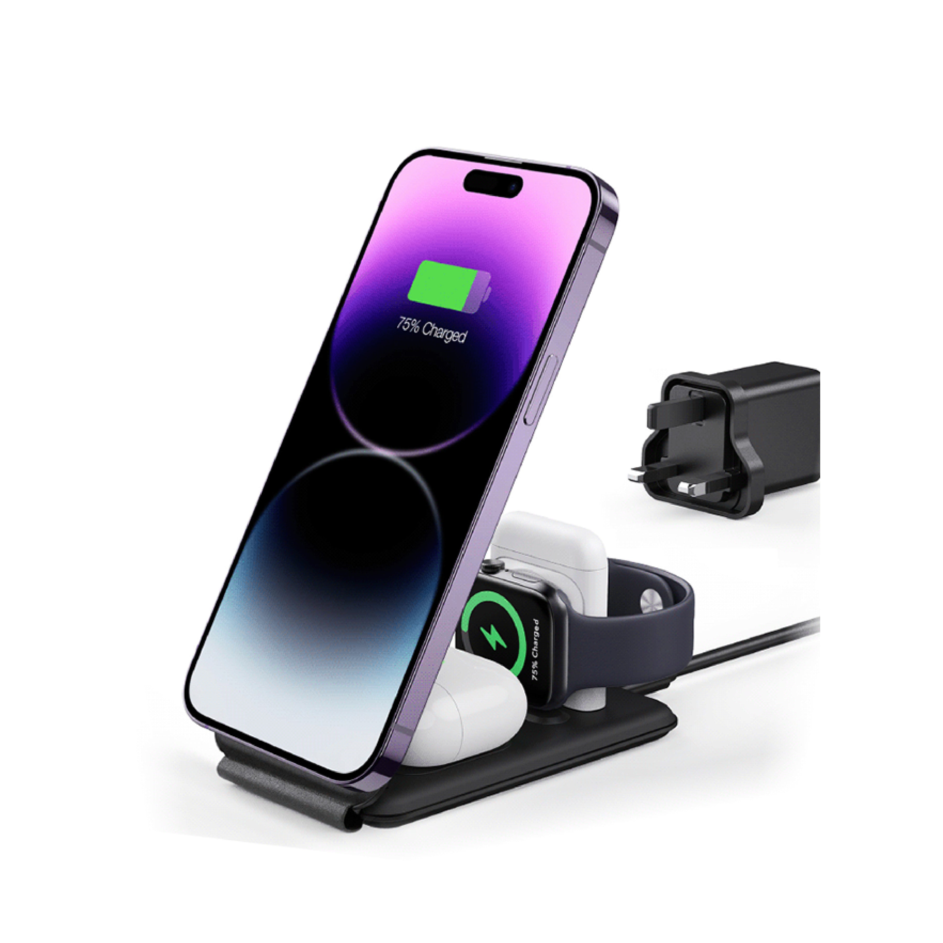 ESR HaloLock 3-in-1 Travel Wireless Charging Set