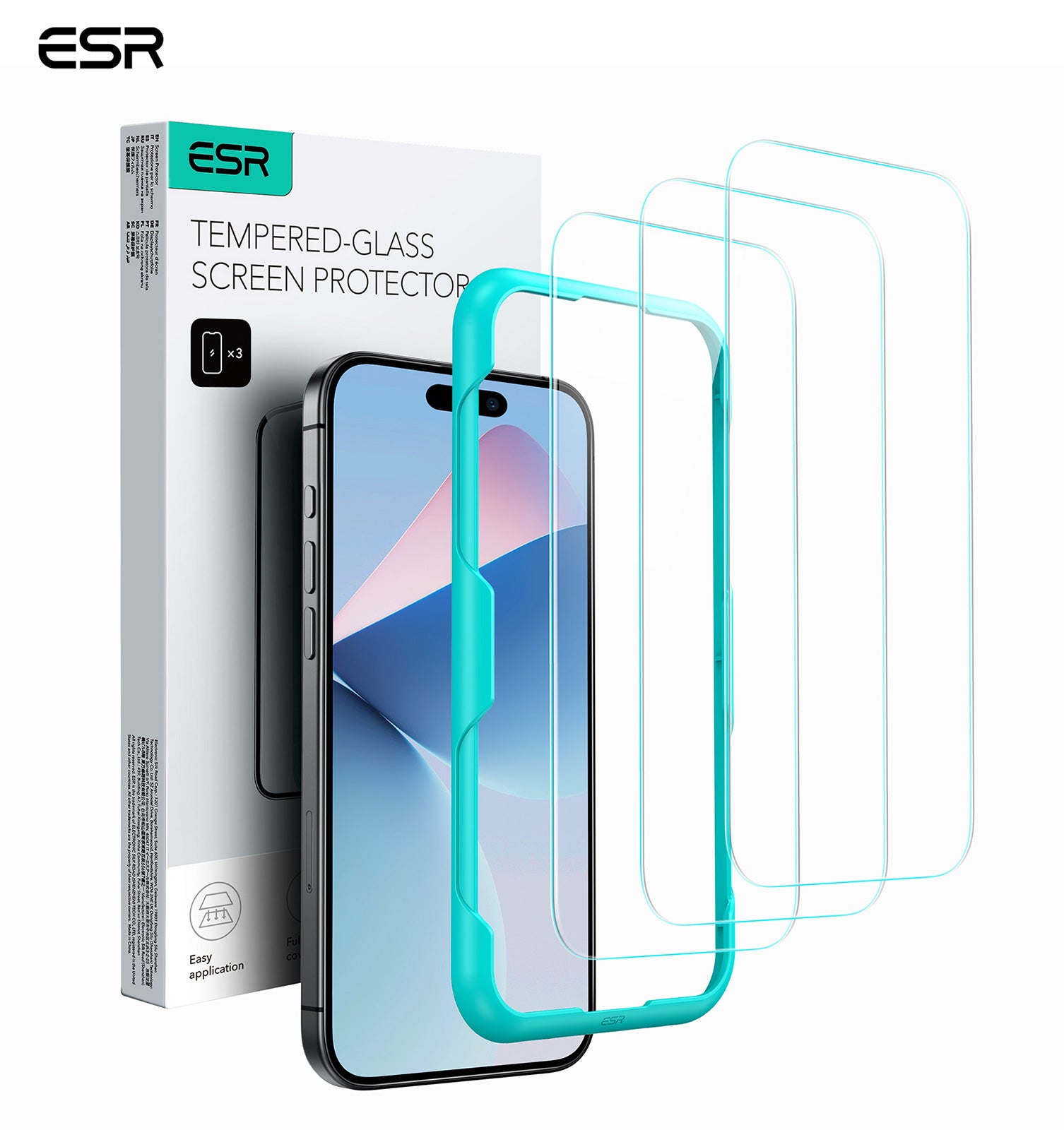 ESR Tempered-Glass Screen Protector for iPhone 16 Pro Max