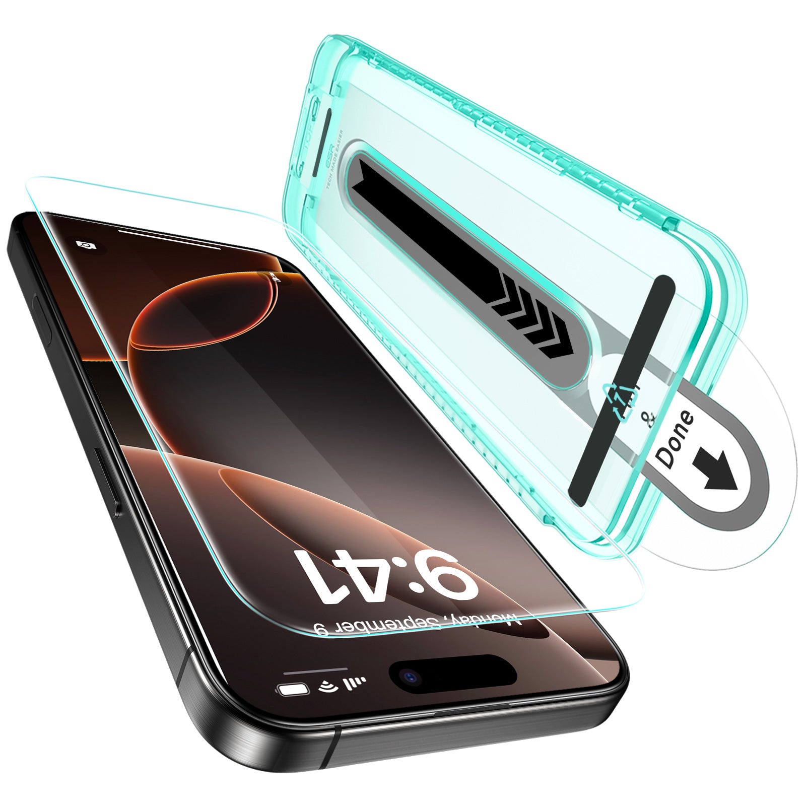 ESR Classic Hybrid Case + Screen Protector for iPhone 16 Pro Max